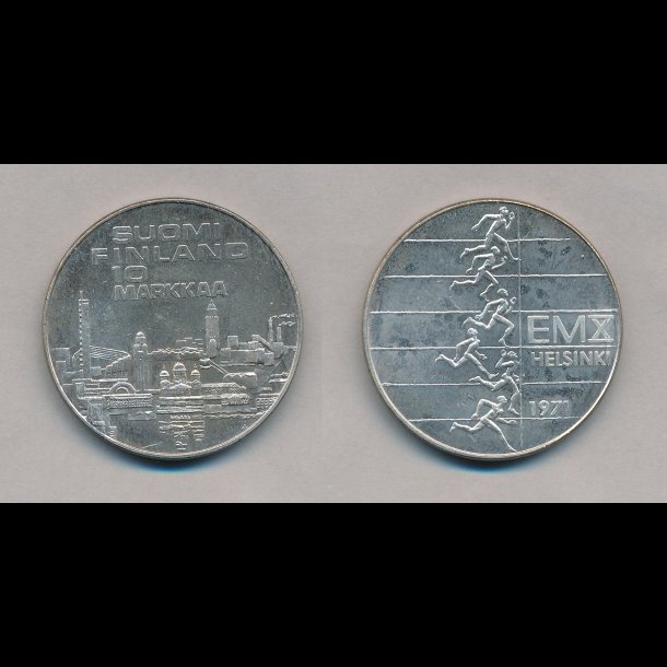 1971, Finland, 10 markkaa, EM i Helsinki,