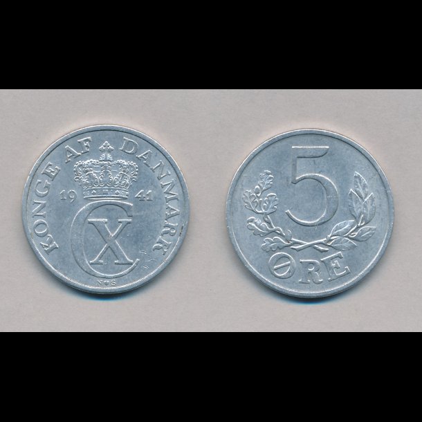 1941, 5 �re, 01 / 1+, aluminium,