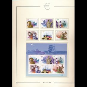 Leuchtthurm euro frim�rke album med kassette, Spanien, Portugal mv, v�rdi ca 530 euro, 5174,