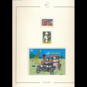 Leuchtthurm euro frim�rke album med kassette, Belgien, Tyskland mv, v�rdi ca 300 euro, 5173,