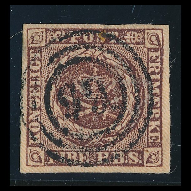 .1 Danmark, 1853, 4 rigsbank skilling, Thieles II. tryk, II-97