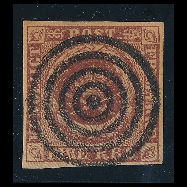 .1 Danmark, 1853, 4 rigsbank skilling, Thieles II. tryk II-59,