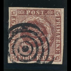 .1 Danmark, 1851, 4 rigsbank skilling, Ferslews tryk lbnr c,