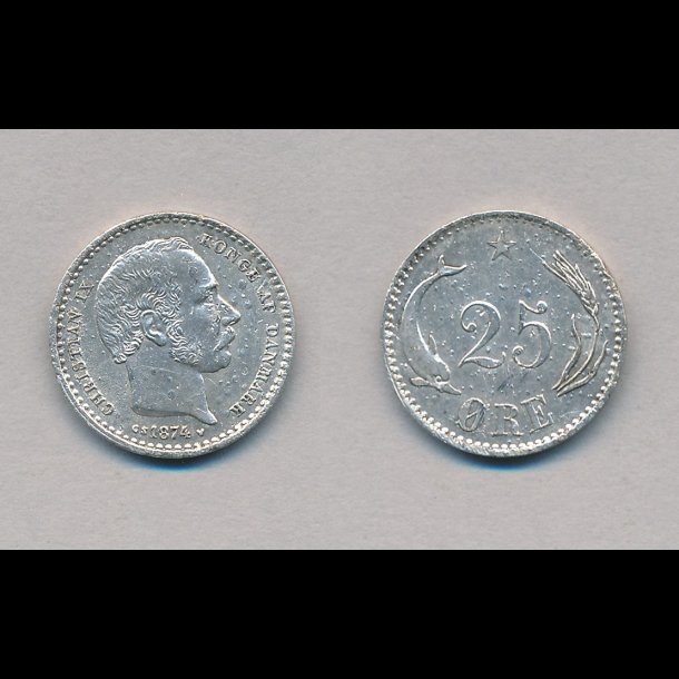 1874, 25 �re, s�lv, 1,