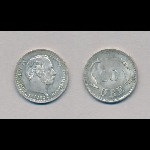 1882, 10 �re, 1+/01, s�lvm�nt,