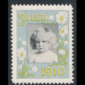 1910, Barnehoved, enkelt mrke,