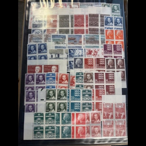 Stor samling danske frim�rker, mange ubrugte, 5153,