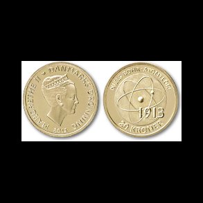 2013, 20 kroner, Niels Bohr (1885-1962), proof