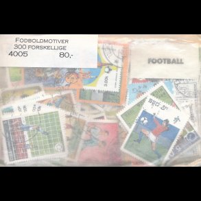 Frimrker, fodboldmotiver, 300 forskellige, 4005,