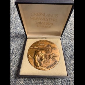 1979, Grnlands Hjemmestyre 1 maj 1979, Jens Rosing, original ske medflger,