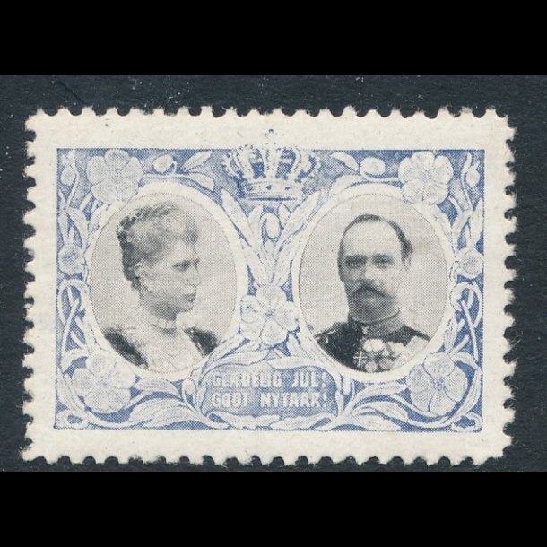 1907, Frederik VIII og Dronning Louise, enkelt mrke, 