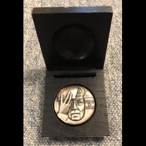 1973, Gustaf VI Adolf, Svenska Arkeologiske Samfund, Kauko Rsnen, slv medalje, trske,