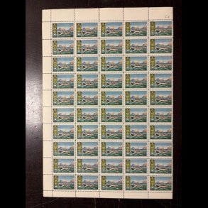 1923, F�ringb�d med f�r�ske fjelde i baggrunden, foldet, 