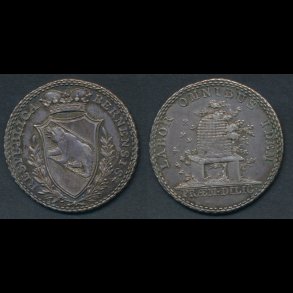 S�lvmedalje, Bern 1800 tallet, bikube, 0/01