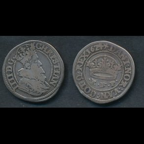 1624, Christian IV,  krone, H128, 1