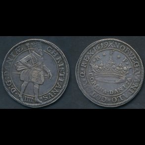 1619, Christian IV, CORONA DANICA, 105B, 1++