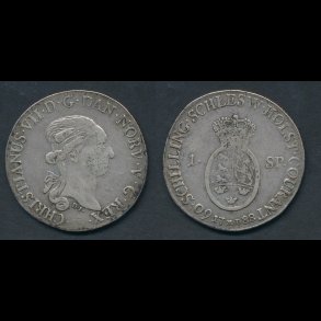 1788, Christian VII, 1 speciedaler, 1+,  H 39A, NEDSAT,