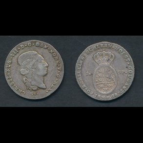 1808, Christian VII, speciedaler, B, 1+, H39A 