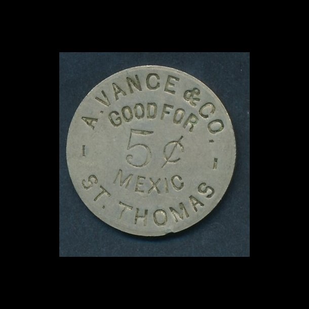 Sieg 62, A. Vance &amp; Co, 5 cents, 1+