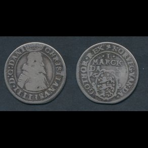 1607, Christian IV, 1 marck, H92B, 1