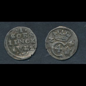 1624, Christian IV, 1 s�sling lybsk, H171, 1