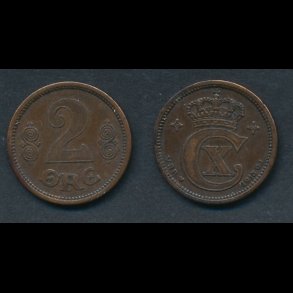 1913, 2 �re, 1+, NEDSAT fra 400,-kr