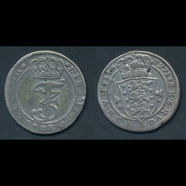 1668, Frederik III, 2 mark, 1+ / 1,  H115,
