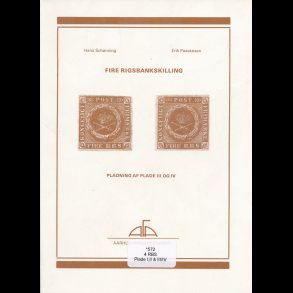 Fire Rigsbankskilling pladning af plade III og IV, udg 1976-1977-1981