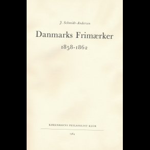Danmarks frimrker 1858-1862, udg 1964, forlagsfrisk!