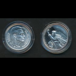 1994, Frederik VII, Prins Henrik, (Fregatten Jylland), 2 medaljer, 31,1g, diam. 38,4 mm,