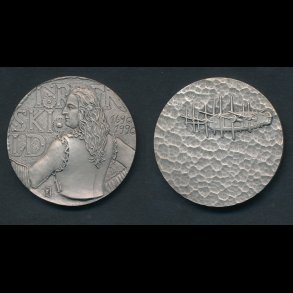 1990, Tordenskjold, Jan Petersen, i anledning af 300-�rsdagen for Tordenskjolds f�dsel, fins�lv, 