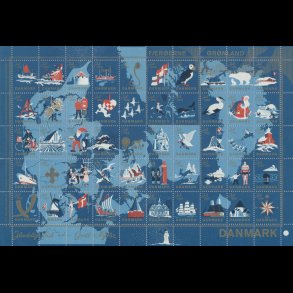 1959, Landkort, helark, foldet,