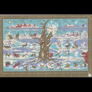 1960, Vinterlandskab, helark, ufoldet,