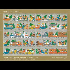 2000, Hjem til jul, helark, ufoldet,