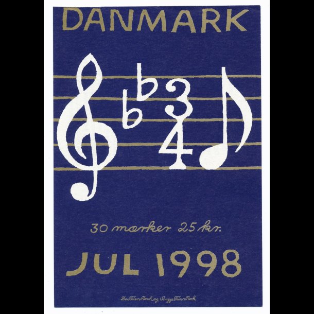 1998, Danmark, Julemrkehfte, "Noder", 30 mrker,