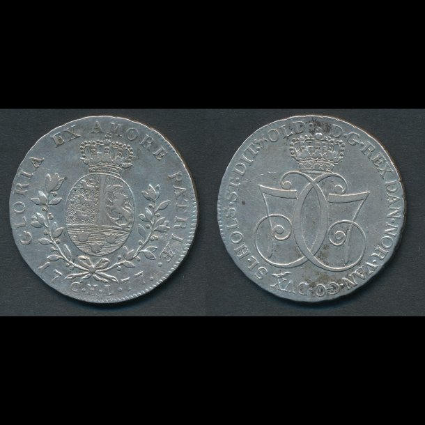 1777, Christian VII, 1 speciedaler, 1++