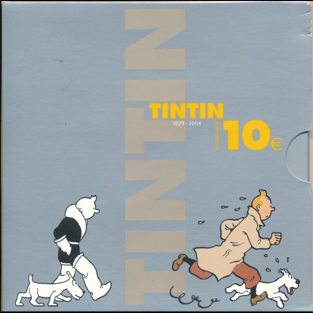 2004, Belgien, 10 euro, Tintin mnt,