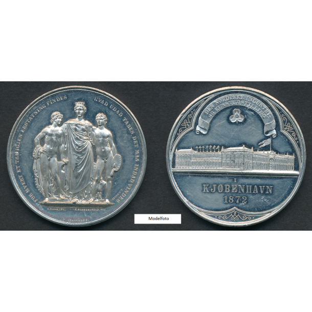 1872, Den Nordiske industri- og kunstudstilling, 55 mm, tin, 01
