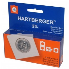 Hartberger m�ntholder, selvkl�bende, 500 store huller, format 67x67mm