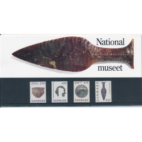 07, Nationalmuseet, Souvenirmappe, NEDSAT fra 60,-kr, AFA nr. 10074-10,