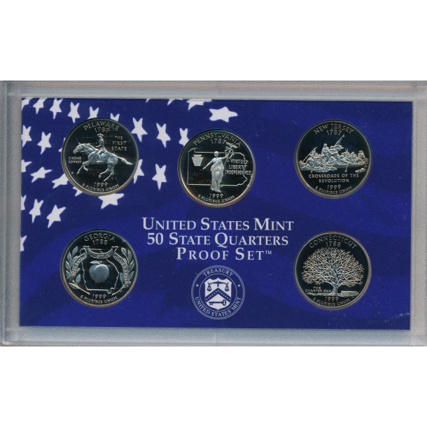 1999, USA, quarter mintst, cuni, inklusiv samlerst, proof