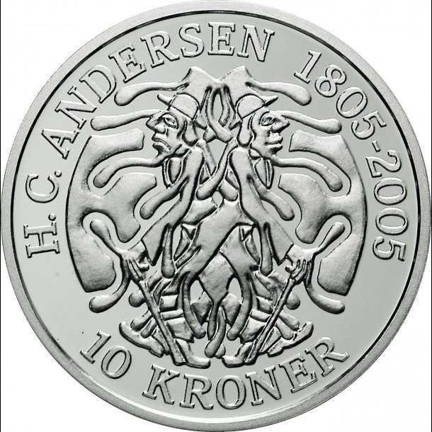 2005, 10 kroner, Skyggen, slvmnt, proof