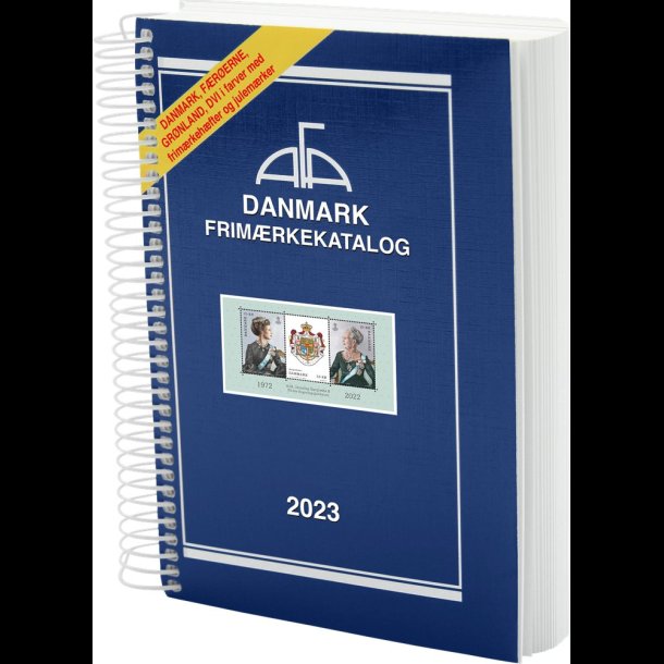 2023, AFA Danmark frimrkekatalog, med spiralryg, 