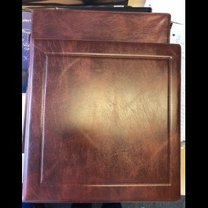 Leuchtthurm ringbind med 4 ringe, plus kassette, samt Leuchtthurmsider, brun,