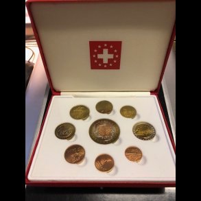 2003, Schweiz, proof m�nts�t i flot r�d �ske,