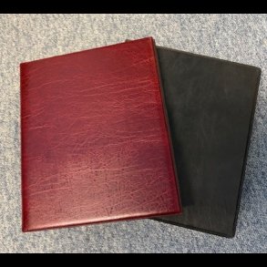 Euro-system bind og kassette, meget lidt brugt, bindet er rdt og kassetten er sort,