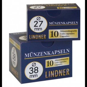 Møntkapsler i 10 styks pakninger